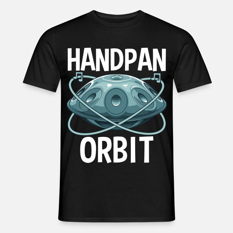 Handpan Orbit - Männer T-Shirt - Schwarz