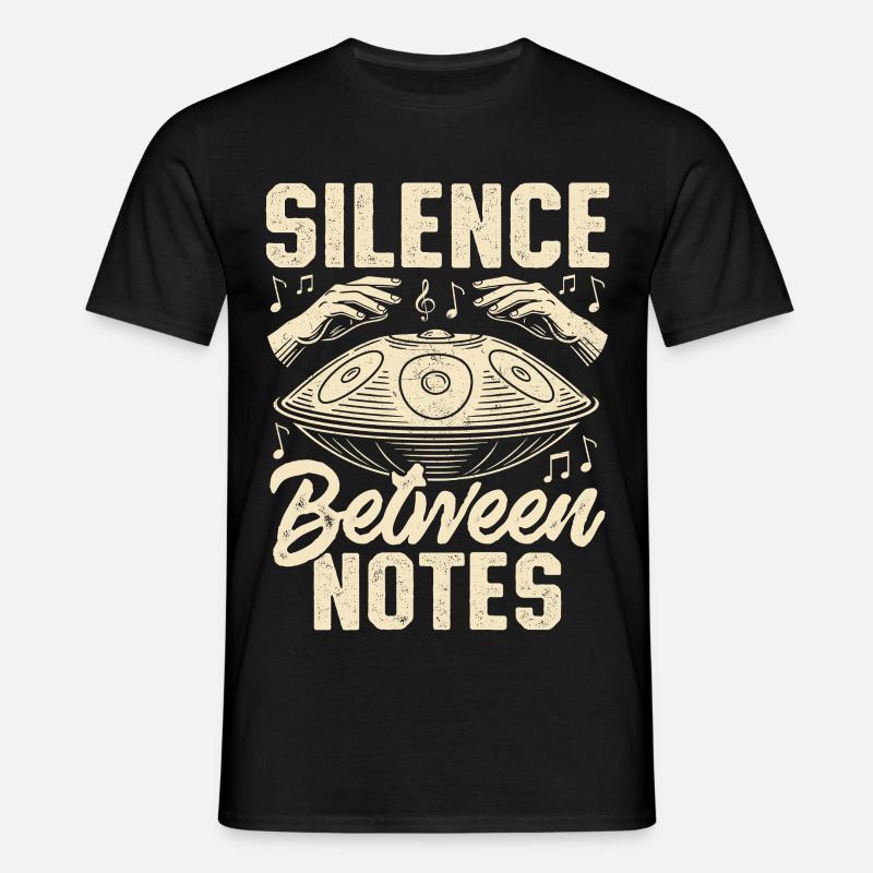 Silence Between Notes - Männer T-Shirt - Schwarz