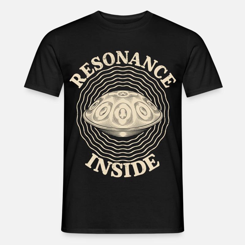 Resonance Inside Handpan - Männer T-Shirt - Schwarz