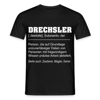Definition Woodturner Funny - Men's T-Shirt - black - Front - AI Model Male 178 light (178cm)