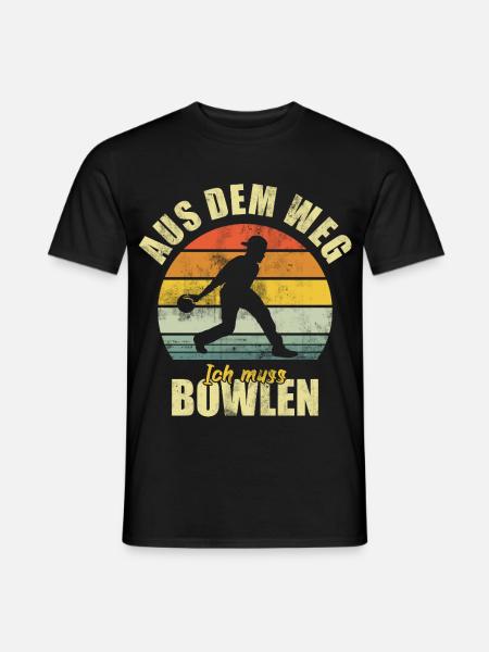Bowling Bowling Funny Saying - Men's T-Shirt - black