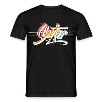 Patineur - T-shirt homme - noir - Devant - AI Model Male 178 light (178cm)