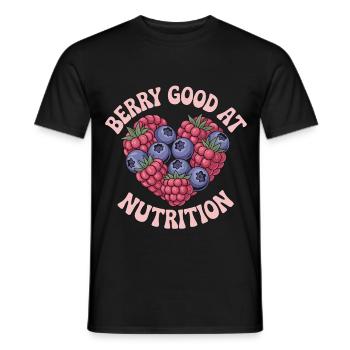Nutritionist Berry Good At Nutrition Dietitian - Men's T-Shirt - black - Front - AI Model Male 178 light (178cm)