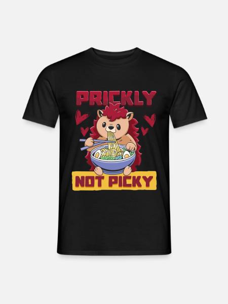 Igel Tag Hedgehog Day Prickly Not Picky - Männer T-Shirt - Schwarz