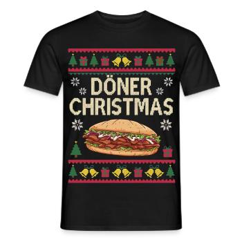 Cadeau de Noël Doner Kebab Moche - T-shirt homme - noir - Devant - AI Model Male 178 light (178cm)