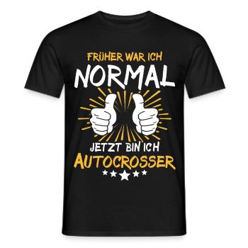 Autocrosser Saying - Men's T-Shirt - black - Front - AI Model Male 178 light (178cm)