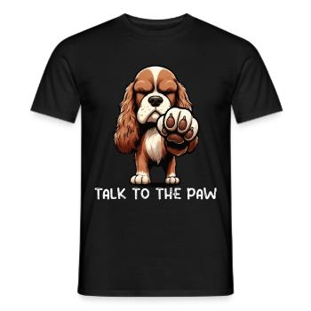 Talk to the Paw Cocker Spaniel Cocker spaniel hund - Men's T-Shirt - black - Front - AI Model Male 178 light (178cm)