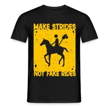 Anti Hobby Horsing - Men's T-Shirt - black - Front - AI Model Male 178 light (178cm)