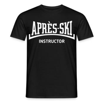 Moniteur Après-Ski (Concave / Après Ski / B) - T-shirt homme - noir - Devant - AI Model Male 178 light (178cm)