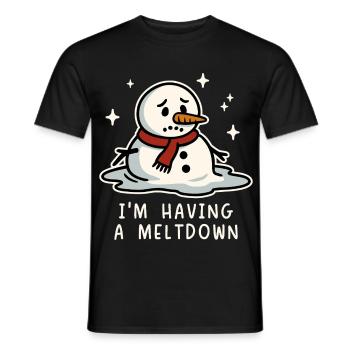 Ich habe einen Zusammenbruch - Männer T-Shirt - Schwarz - Vorne - AI Model Male 178 light (178cm)
