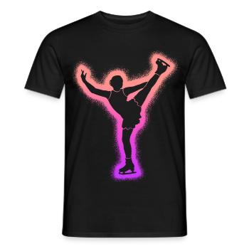 Eiskunstläuferin Eislaufen Mädchen Eiskunstlauf - Men's T-Shirt - black - Front - AI Model Male 178 light (178cm)