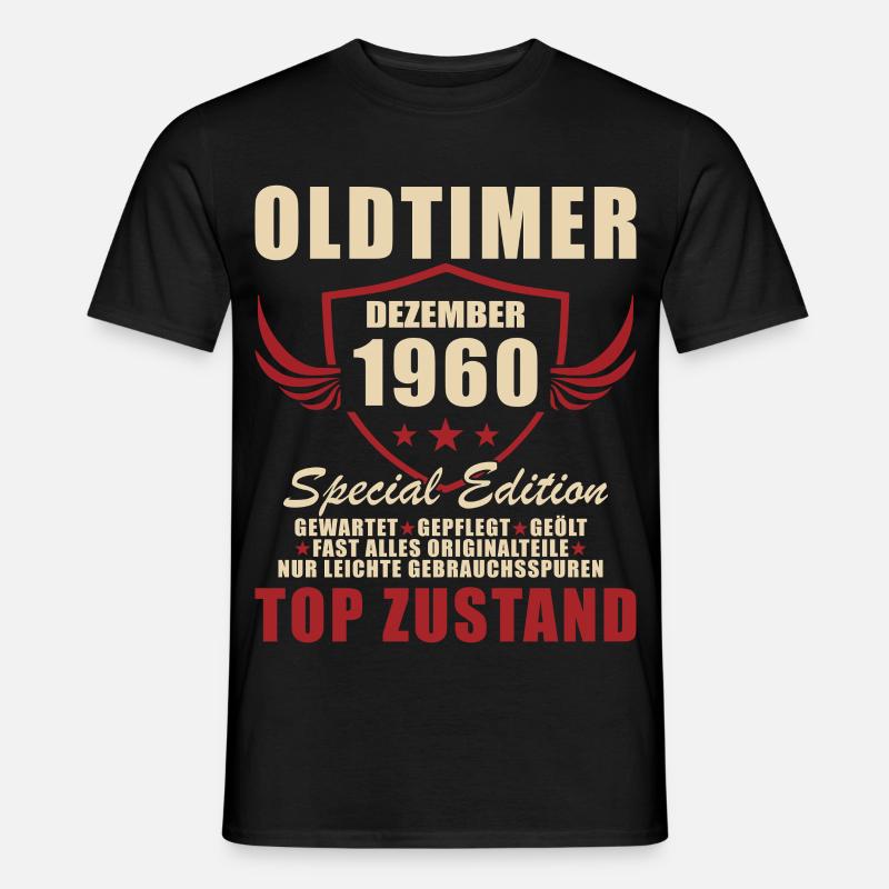 Oldtimer 1960 Special Edition - Männer T-Shirt - Schwarz
