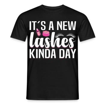  Eyelash Artist Lash Extension Lash Technician - Men's T-Shirt - black - Front - AI Model Male 178 light (178cm)