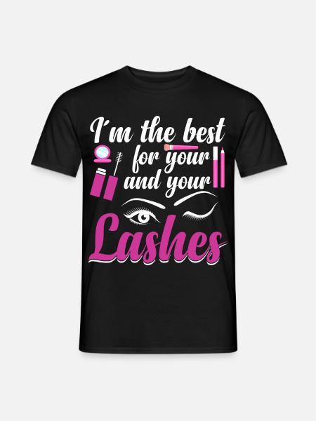  Eyelash Artist Cosmetologist Lash Technician - Men's T-Shirt - black