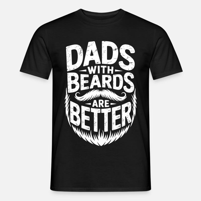 Väter mit Bärten sind besser - Männer T-Shirt - Schwarz