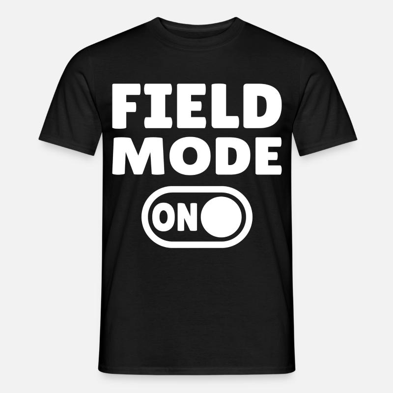 Field Mode ON – Leichtathletik - Männer T-Shirt - Schwarz
