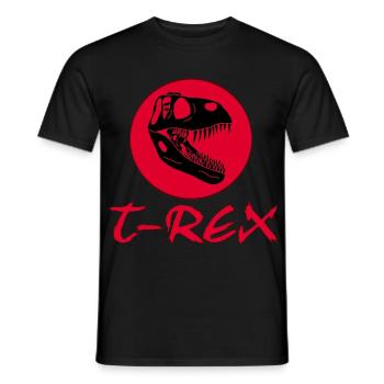 Tyrannosaurus-Rex-Schädel - Männer T-Shirt - Schwarz - Vorne - AI Model Male 178 light (178cm)