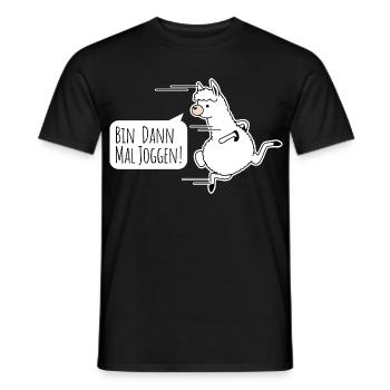Rapide comme un lama ! Un lama est-il rapide ? - T-shirt homme - noir - Devant - AI Model Male 178 light (178cm)