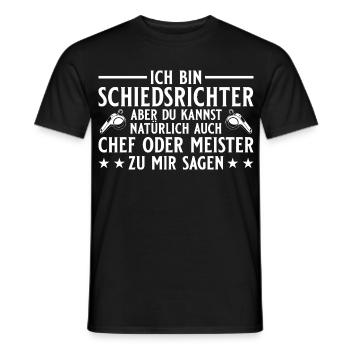 Schiedsrichter Chef oder Meister - Men's T-Shirt - black - Front - AI Model Male 178 light (178cm)