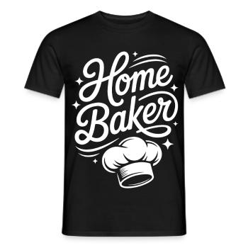 Home Baker – Küchenchef Design - Männer T-Shirt - Schwarz - Vorne - AI Model Male 178 light (178cm)