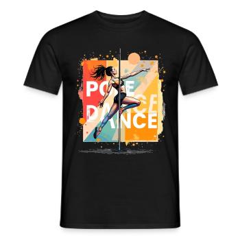 Pole Dance Pole Dancer Classy Acrobatic Gift - Men's T-Shirt - black - Front - AI Model Male 178 light (178cm)