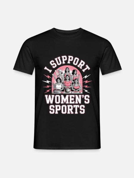 I Support Women's Sports Unwearable Bootleg - Männer T-Shirt - Schwarz