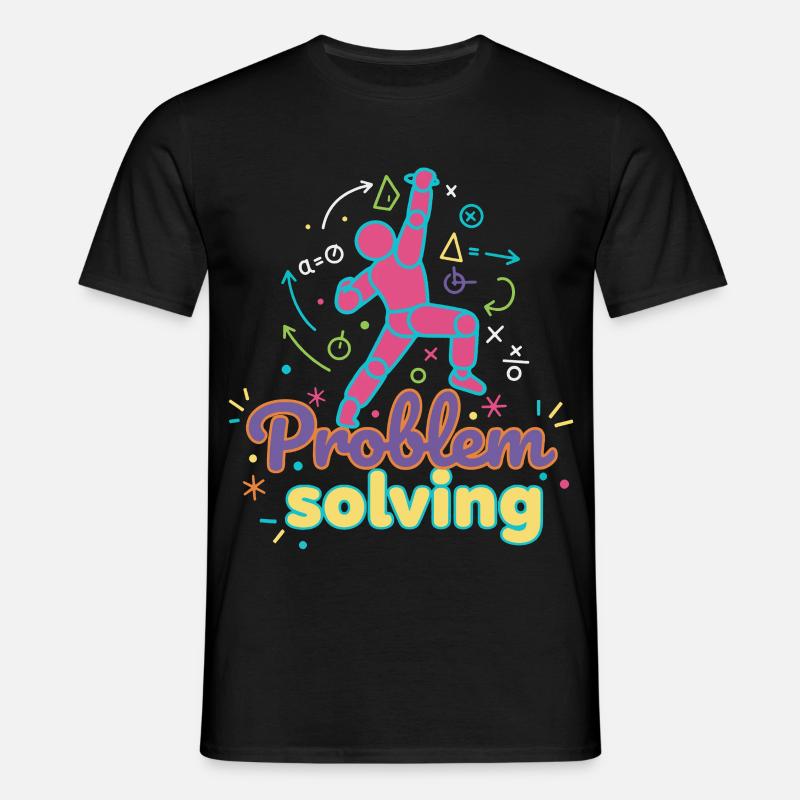 Problem Solving Climbing Rock Bouldering Fun - Men's T-Shirt - black