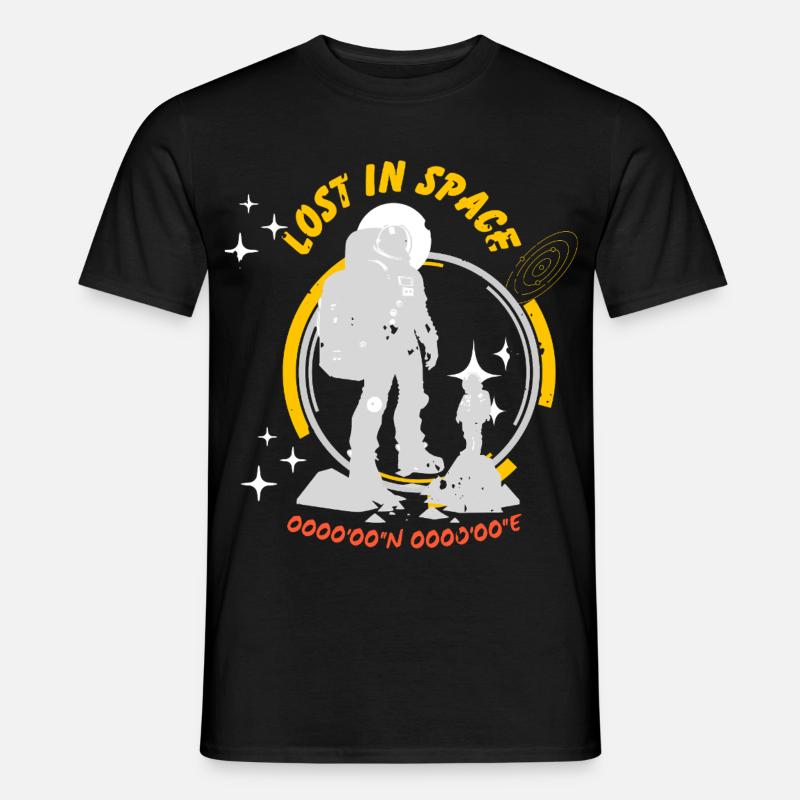 Perdus dans l’espace – Astronaut Trail - T-shirt homme - noir
