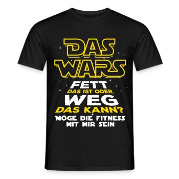 Fett weg! Sport & Fitness | gute Vorsätze 2026 - Männer T-Shirt - Schwarz - Vorne - AI Model Male 178 light (178cm)