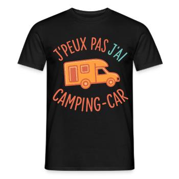 Ich kann nicht. Ich habe einen Wohnmobil. - Männer T-Shirt - Schwarz - Vorne - AI Model Male 178 light (178cm)