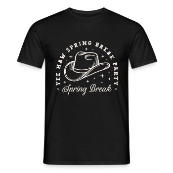 Fête de soirée filles des vacances de printemps, cosmic cowgirls - T-shirt homme - noir - Devant - AI Model Male 178 light (178cm)