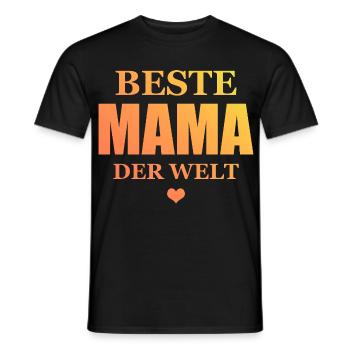 Beste Mama Der Welt - Männer T-Shirt - Schwarz - Vorne - AI Model Male 178 light (178cm)