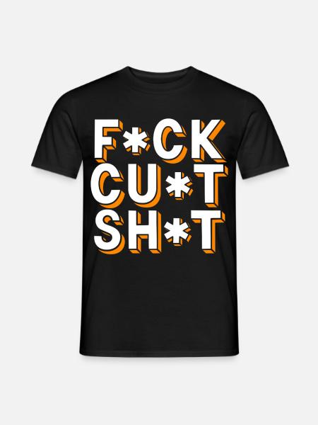 Gros mots censurés - T-shirt homme - noir