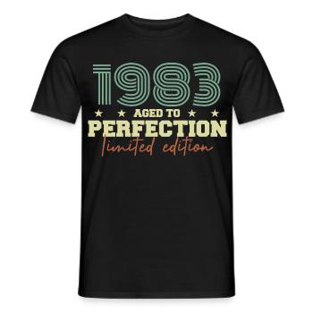 1983 - T-shirt homme - noir - Devant - AI Model Male 178 light (178cm)