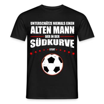 Vieil Homme - Cologne Courbe Sud | Design rétro vintage - T-shirt homme - noir - Devant - AI Model Male 178 light (178cm)