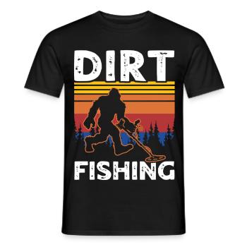 Dirt Fishing Sasquatches - Männer T-Shirt - Schwarz - Vorne - AI Model Male 178 light (178cm)