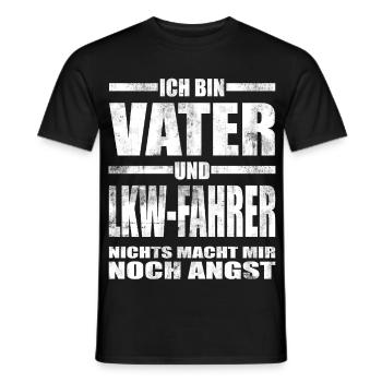 Dad and Truck Driver Funny Saying Dad Father's Day - Men's T-Shirt - black - Front - AI Model Male 178 light (178cm)