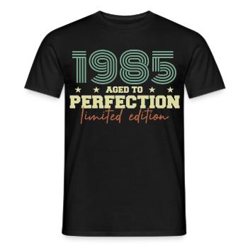 1985 - T-shirt homme - noir - Devant - AI Model Male 178 light (178cm)