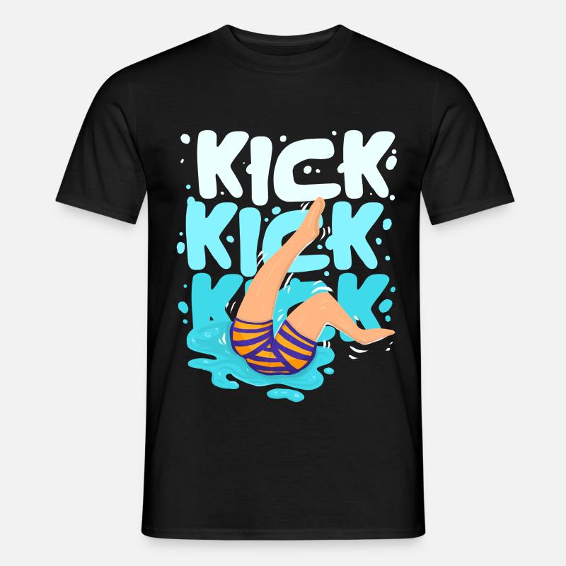 Schwimmlehrer - Männer T-Shirt - Schwarz