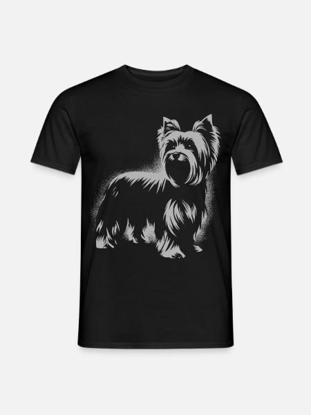 Yorkshire Terrier Design für Hundefreunde - Männer T-Shirt - Schwarz
