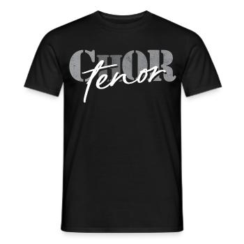 Ténor de chœur - T-shirt homme - noir - Devant - AI Model Male 178 light (178cm)
