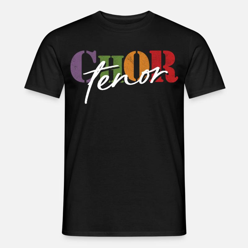 Chor Tenor - Männer T-Shirt - Schwarz