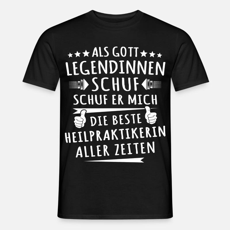 Bester Heilpraktikerin - Männer T-Shirt - Schwarz