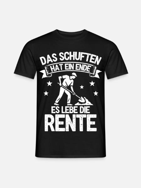 The toiling has come to an end. Long live the pension - Men's T-Shirt - black