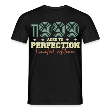 1999 - Männer T-Shirt - Schwarz - Vorne - AI Model Male 178 light (178cm)