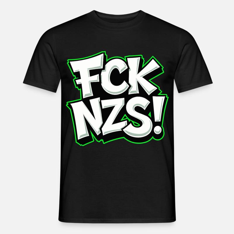 FCK NZS Statement gegen Rassismus - Männer T-Shirt - Schwarz