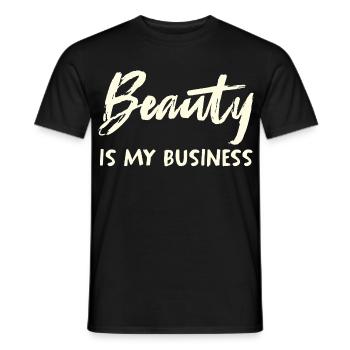Beauty Is My Business - Men's T-Shirt - black - Front - AI Model Male 178 light (178cm)