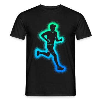 Course à pied Enfants Hommes Garçons Coureurs - T-shirt homme - noir - Devant - AI Model Male 178 light (178cm)