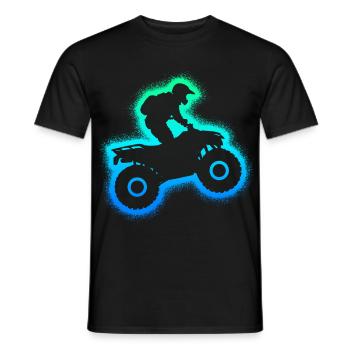Quad ATV Quad Riders Kids Men Boys Tout-terrain - T-shirt homme - noir - Devant - AI Model Male 178 light (178cm)
