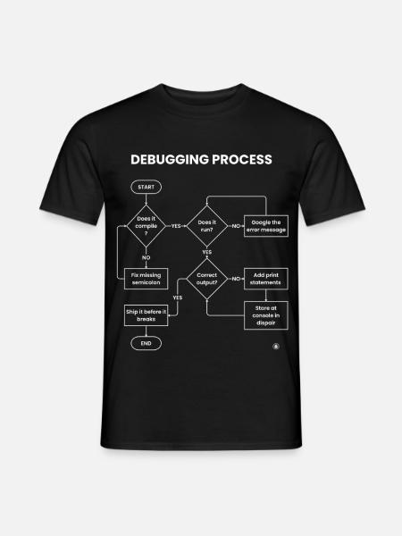 Debugging Process - Ship It Before Breaks Gift - Men's T-Shirt - black